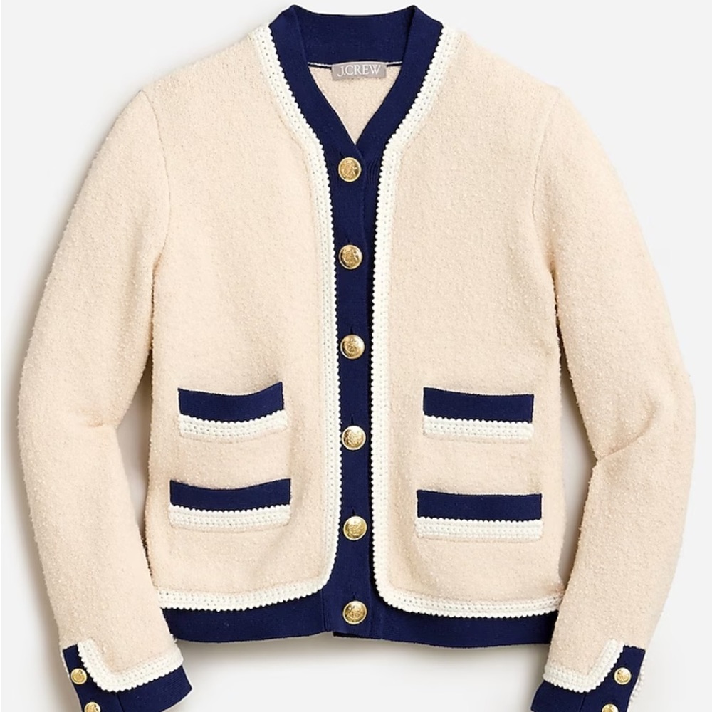 J Crew Textured bouclé lady jacket